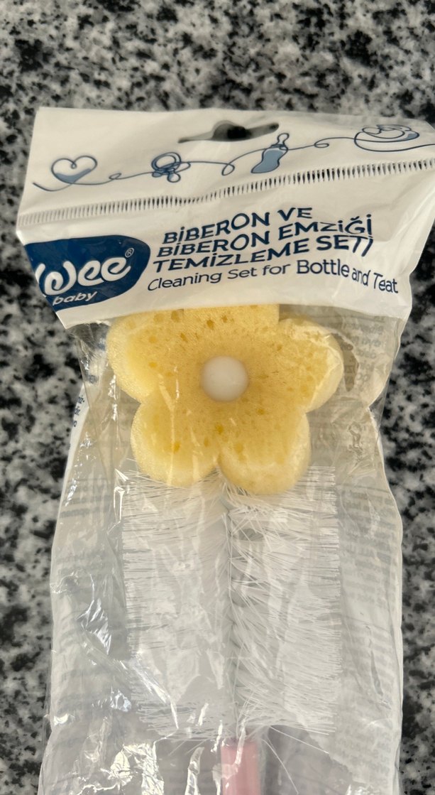 Pembe Bebek Biberon Temizleme Fırçası - Görsel 2