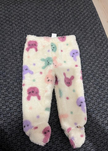 Kız Çocuk Kapüşonlu Peluş Ceket ve Peluş Alt - Görsel 6