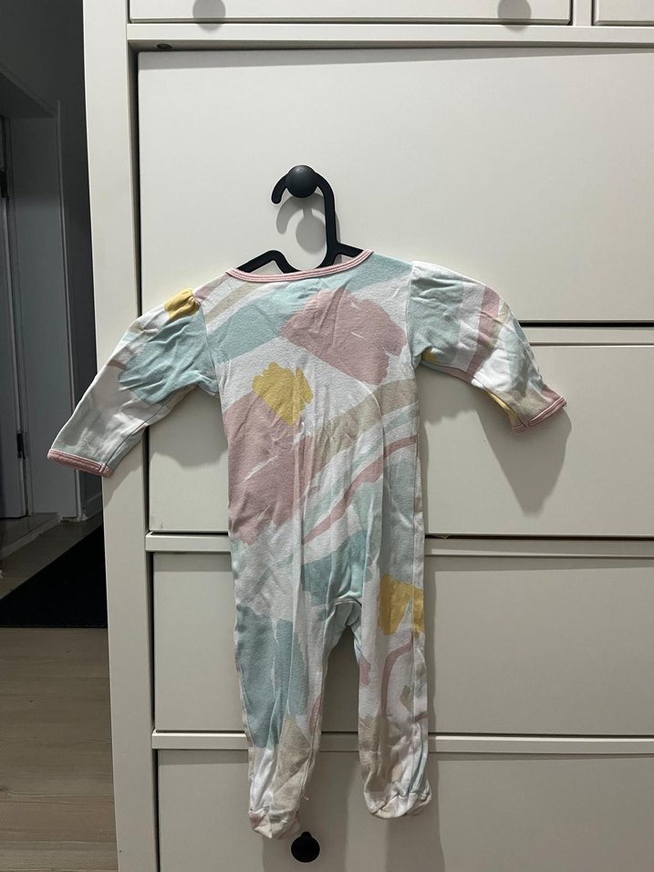 Düğmeli ve Fermuarlı 2 tane Bebek Tulumu - Görsel 4