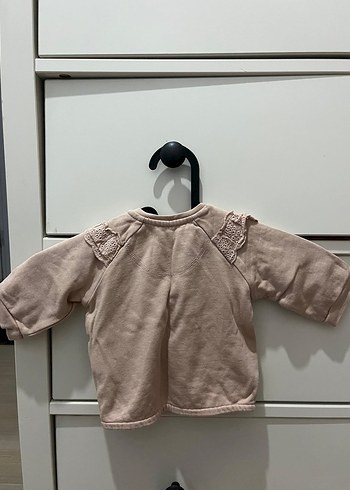 Kız Çocuk Pembe Keten Fırfırlı Bluz ve Çiçekli Tayt - Görsel 2