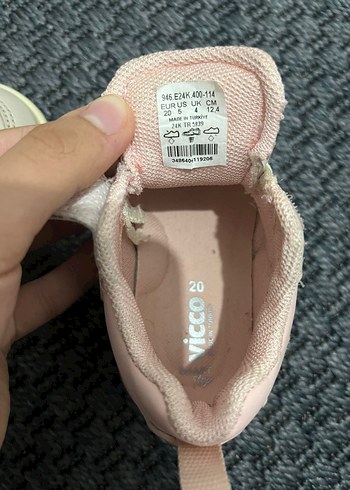 Kız Çocuk Pembe Cırtcırtlı İlk Adım Ayakkabısı - Görsel 5