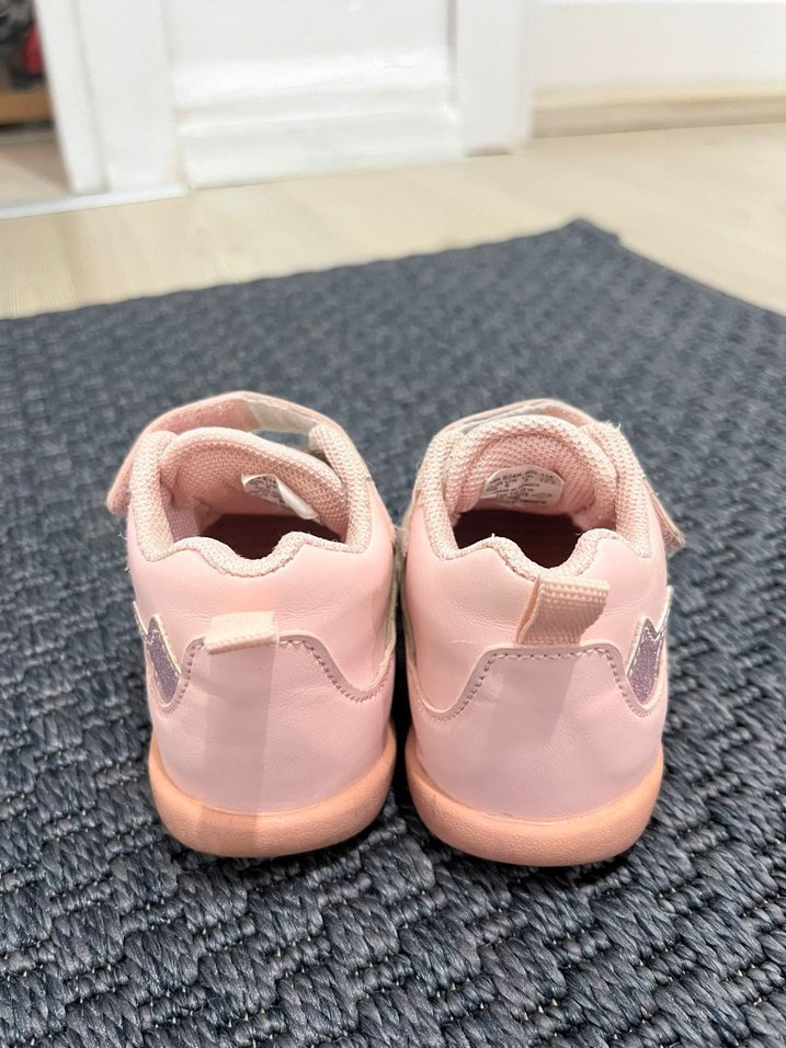 Kız Çocuk Pembe Cırtcırtlı İlk Adım Ayakkabısı - Görsel 3