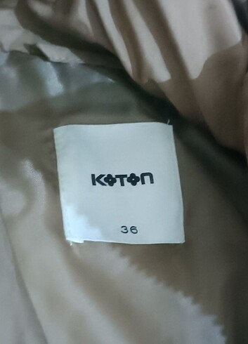 s Beden camel Renk Koton mont