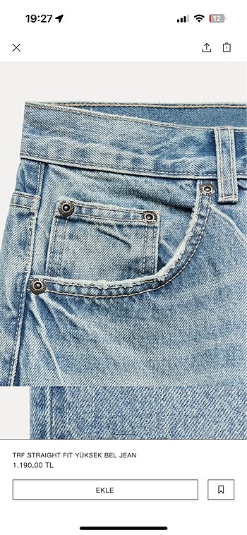 34 Beden Zara jean