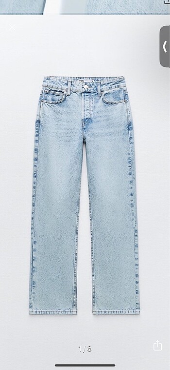 Zara yüksek bel jean