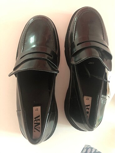 37 Beden siyah Renk Zara casual ayakkabı