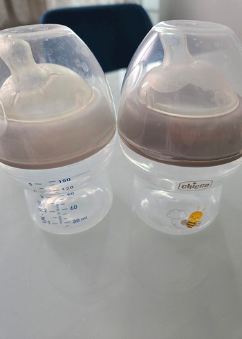 chicco 150 ml Bebek Biberonu Seti Beyaz-Gri - Görsel 2