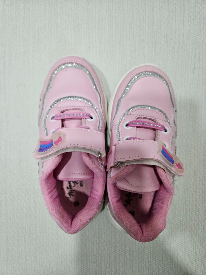 Kız Çocuk Pembe Bağcıksız Spor Ayakkabı - Görsel 2