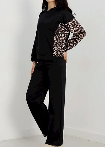 Kadın Leopar Detay Eşofman Takımı - Görsel 2