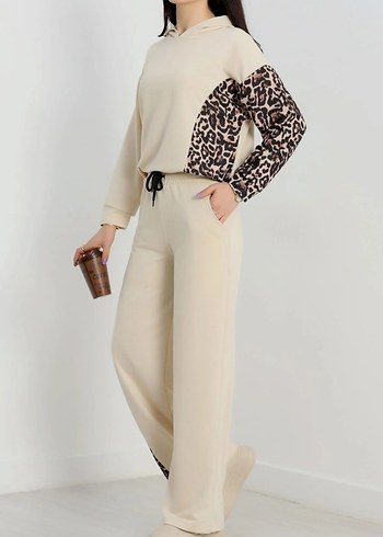 Kadın Lepar Detay Desenli Eşofman Takımı - Görsel 2