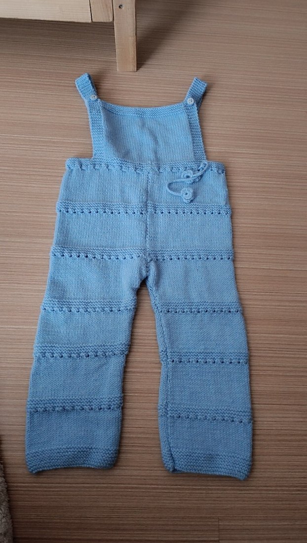 Mavi Örgü Bebek Takımı - Görsel 3