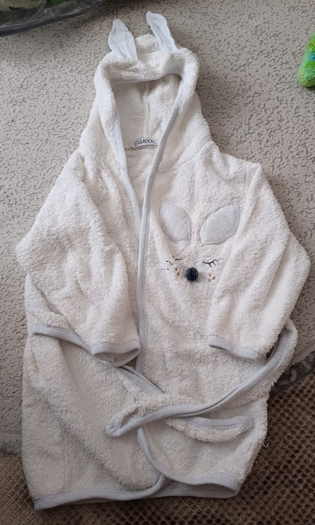 Erkek Çocuk Bornoz Havlu ve Terlik Seti - Görsel 5