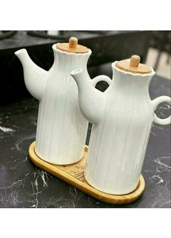 2 adet 1000ml yagdanlik ve altlık