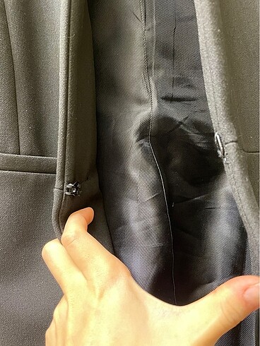 xs Beden siyah Renk Zara ters klapalı blazer ceket