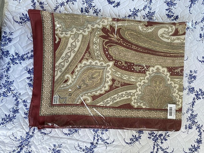 ETRO DESEN NEW PAMUK SOFT ŞAL VİŞNE ALTIN