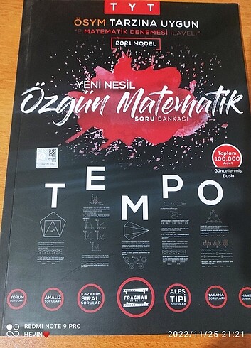 ÖZGÜN MATEMATİK SORU BANKASI TYT FRAGMAN YAYINLARI