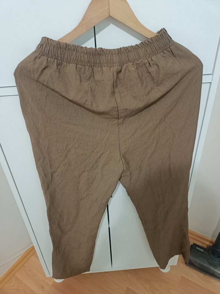 Kahverengi Kadın havuç Pantolon - Görsel 2