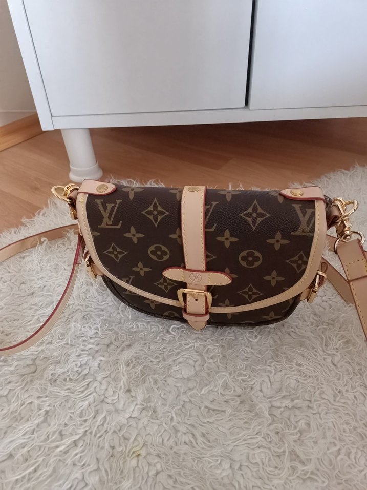 YSL  Kahverengi Deri Kadın Çanta - Görsel 3