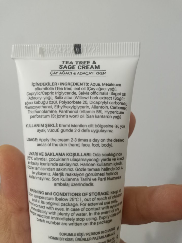 home life Çay Ağacı ve Adaçayı Yağı  Kremi 75 ml el yüz vücut - Görsel 2