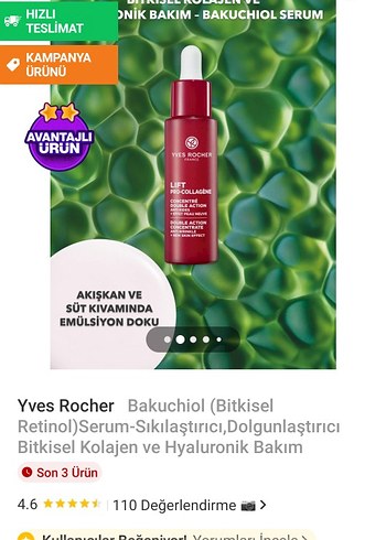 Yves Rocher Bakuchiol Serum 30 ml - Görsel 2