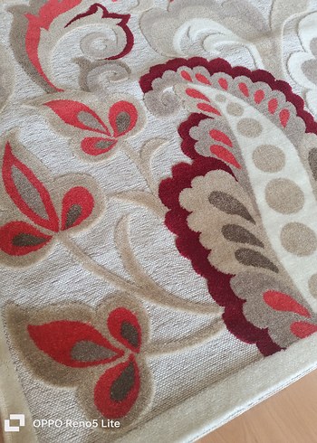 Bohem Desenli Gri Kahverengi Halı - Görsel 3