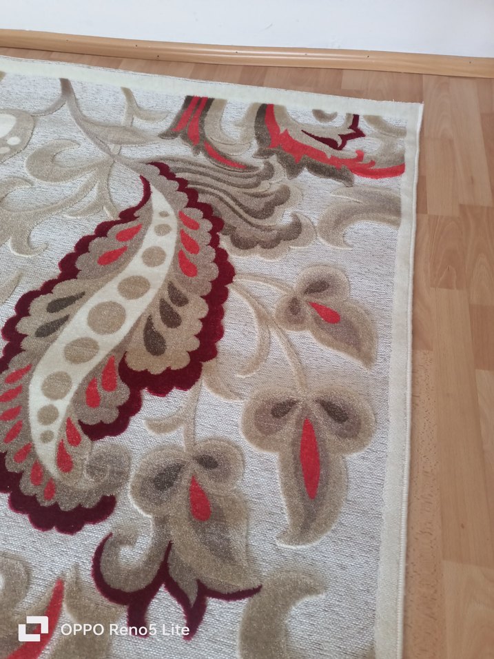 Bohem Desenli Gri Kahverengi Halı - Görsel 5