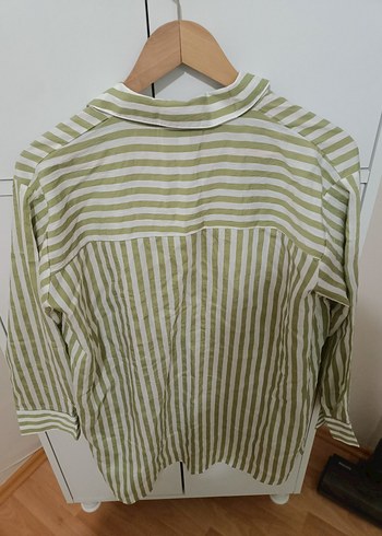 Kadın Çizgili Tunik - Uzun Kollu, Rahat Kesim - Görsel 3