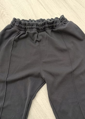 erkek Gri Pilili Pamuklu Kumaş Pantolon - Görsel 2