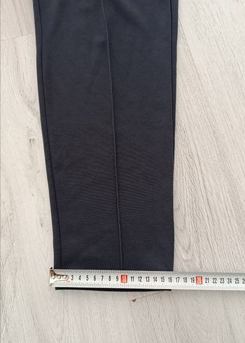 erkek Gri Pilili Pamuklu Kumaş Pantolon - Görsel 5