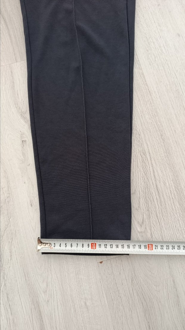 erkek Gri Pilili Pamuklu Kumaş Pantolon - Görsel 5