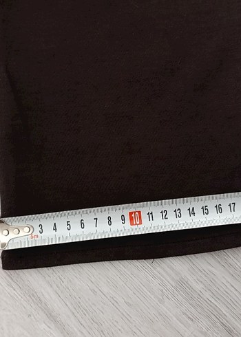 Kahverengi erkek Kemerli Kumaş Pantolon - Görsel 6