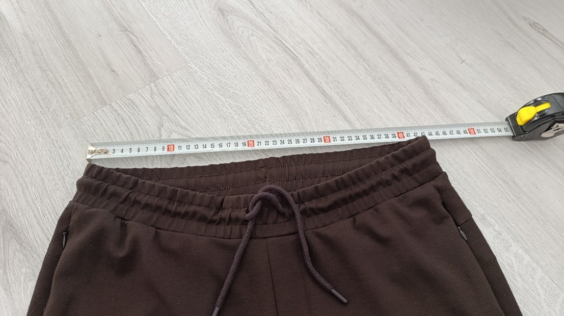 Kahverengi erkek Kemerli Kumaş Pantolon - Görsel 5