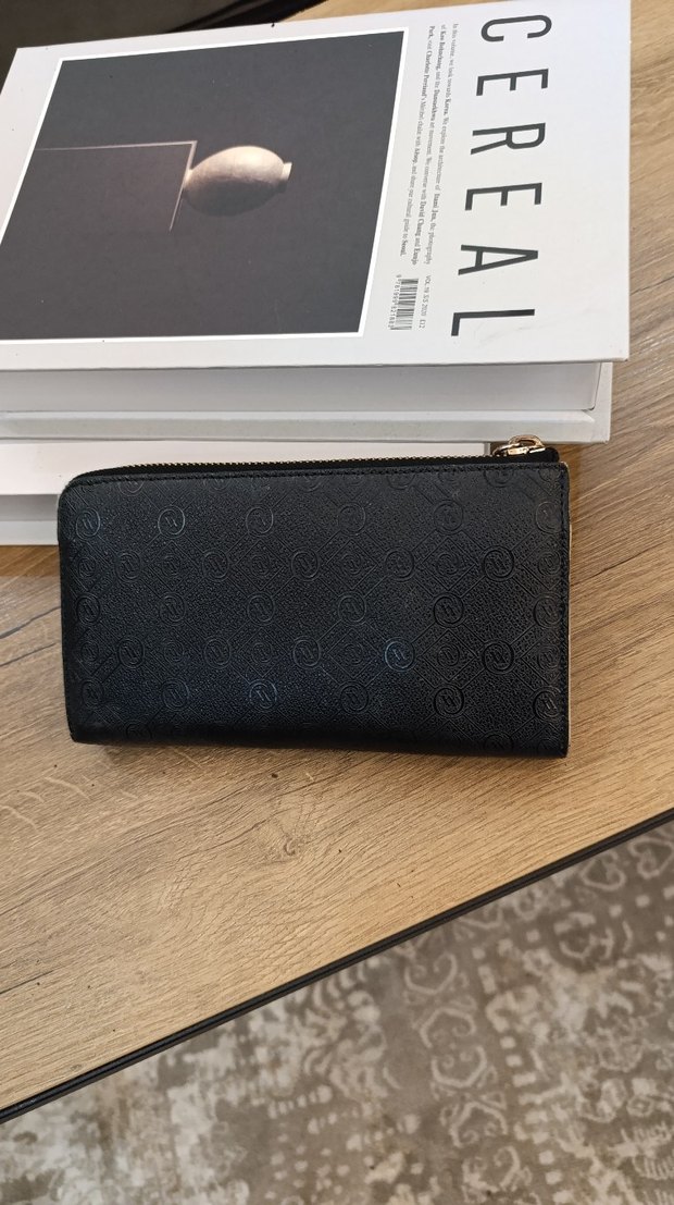 Vakko Fermuarlı Siyah Kadın Cüzdan - Görsel 3