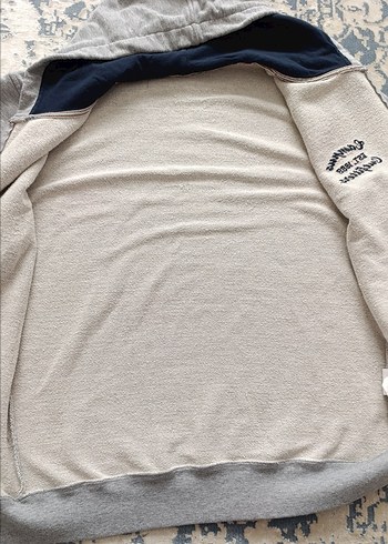 Gri Fermuarlı Erkek Polar Sweatshirt - Görsel 4