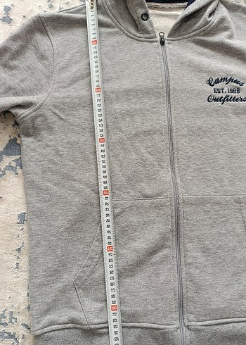 Gri Fermuarlı Erkek Polar Sweatshirt - Görsel 7