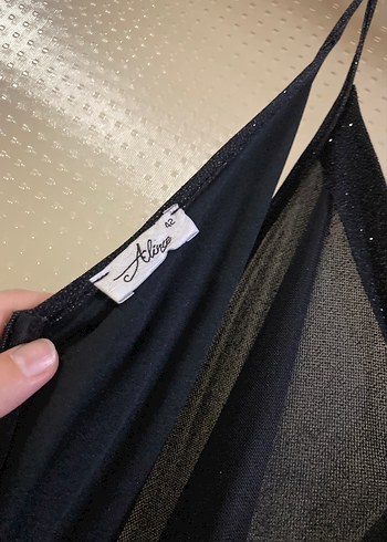 Lacivert Drapeli Uzun V Yaka Abiye Elbise - Görsel 3