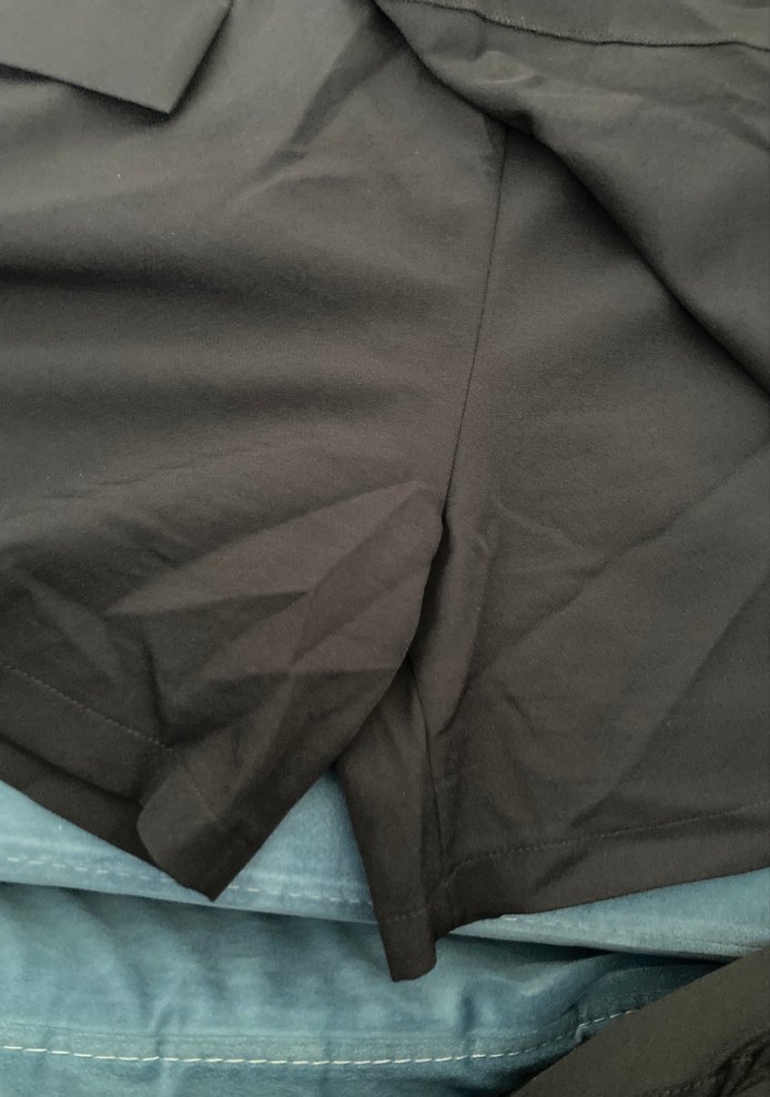 Zincir Detaylı Kahverengi Mini şort etek - Görsel 3