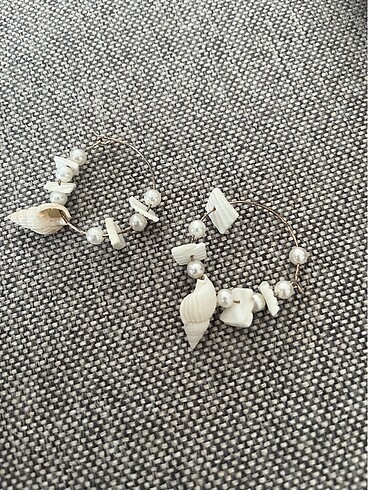 Deniz kabuklu küpe - Görsel 3