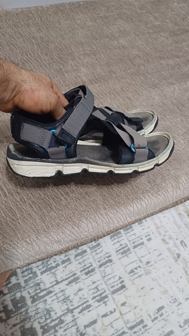 Gri Erkek Kayışlı Spor Sandalet - Görsel 3