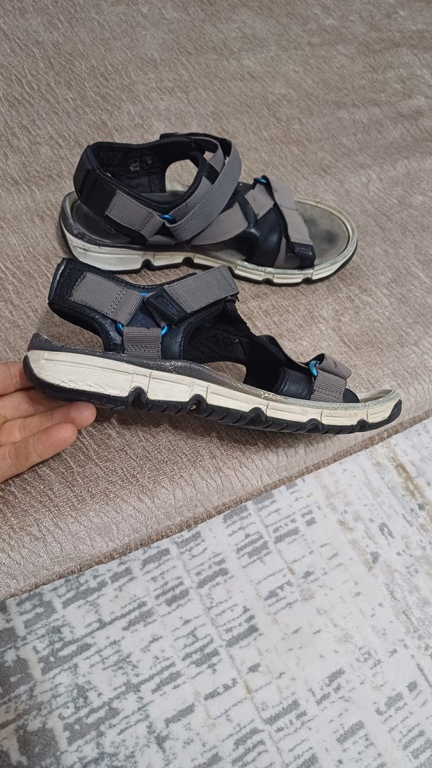 Gri Erkek Kayışlı Spor Sandalet - Görsel 2