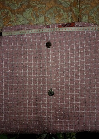 Düğmeli Pembe Tüvit takım - Görsel 6