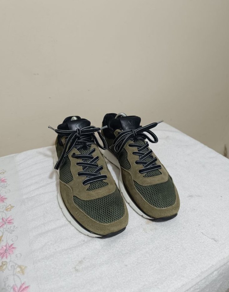 Hogan Erkek Haki Mesh & Süet Spor Ayakkabı - Görsel 3