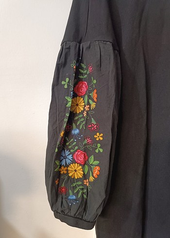 LC Waikiki Nakışlı Uzun Kollu Bohem Tunik