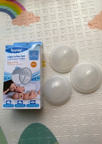 Beyaz Silikon Göğüs Kalkanı Seti - Görsel 2