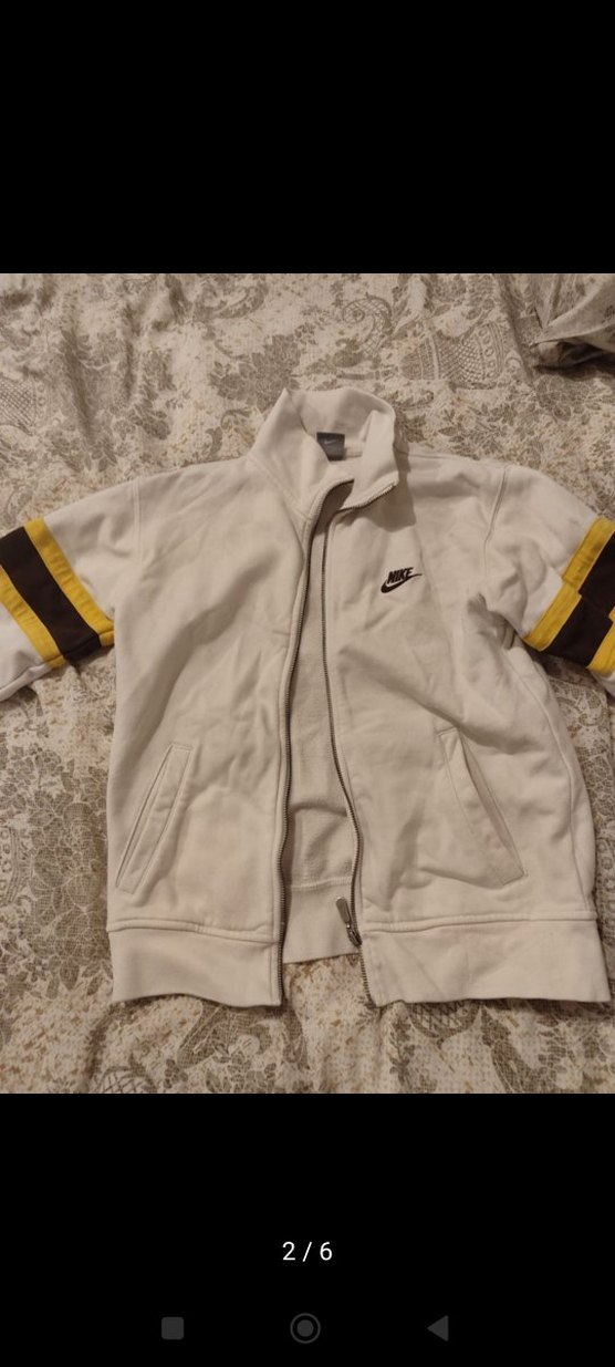 Beyaz Nike Baskılı Erkek çocuk Sweatshirt - Görsel 2