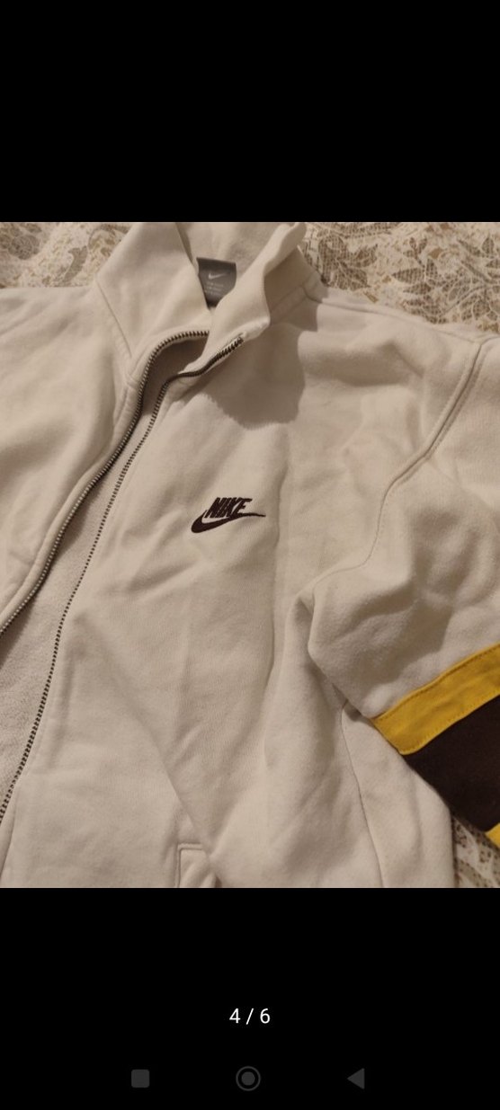 Beyaz Nike Baskılı Erkek çocuk Sweatshirt - Görsel 4