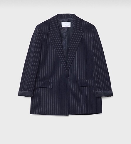Stradivarius ince çizgili blazer