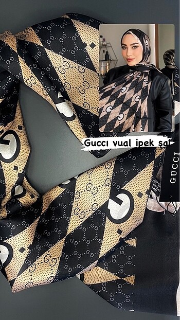 Gucci vual ipek şal