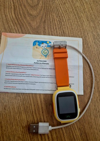 piranha 9925 sarı GPS telefon takip özellikli akıllı çocuk saati