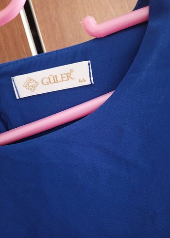 Mavi Uzun Kollu Salaş Hamile Tunik - Görsel 3